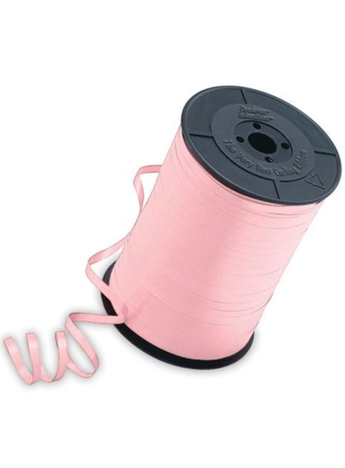 Fitilho de Plástico para Balões Rosa Claro 5mmx228,6m Ponto das Festas