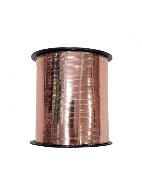 Fitilho de Plástico para Balões Rose Gold Metalizado 5mmx200m