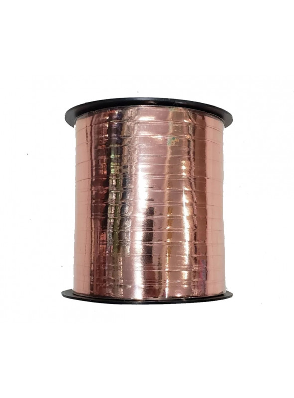 Fitilho de Plástico para Balões Rose Gold Metalizado 5mmx200m