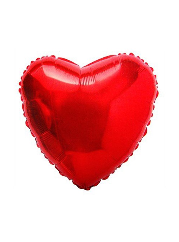 Balão Metalizado Coração Vermelho 18 Polegadas 45cm