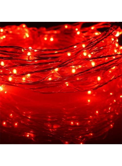 Luz de Fada Led Fio de Led Vermelho para Balão 3 Metros