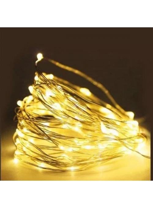 Luz de Fada Led Fio de Led Amarelo para Balão 3 Metros