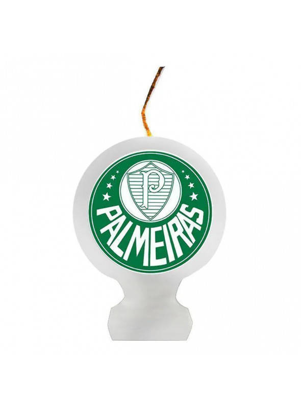 Vela de Aniversário Emblema Palmeiras 9cm Festcolor