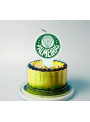 Vela de Aniversário Emblema Palmeiras 9cm Festcolor