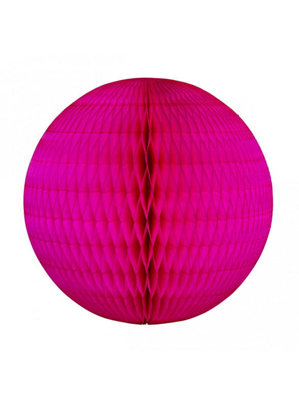 Globo de Seda Decorativo Rosa Pink Tamanho G 24cm Mesa Festa