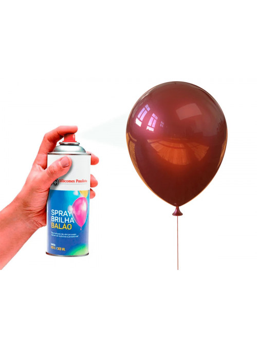 Spray Brilha para Balão 300ml Silicones Paulista
