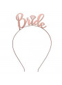 Tiara Metalizada Bride Noiva Despedida de Solteira Rose Gold