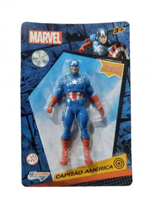 Lembrancinha Boneco Capitão América 9,5cm Marvel