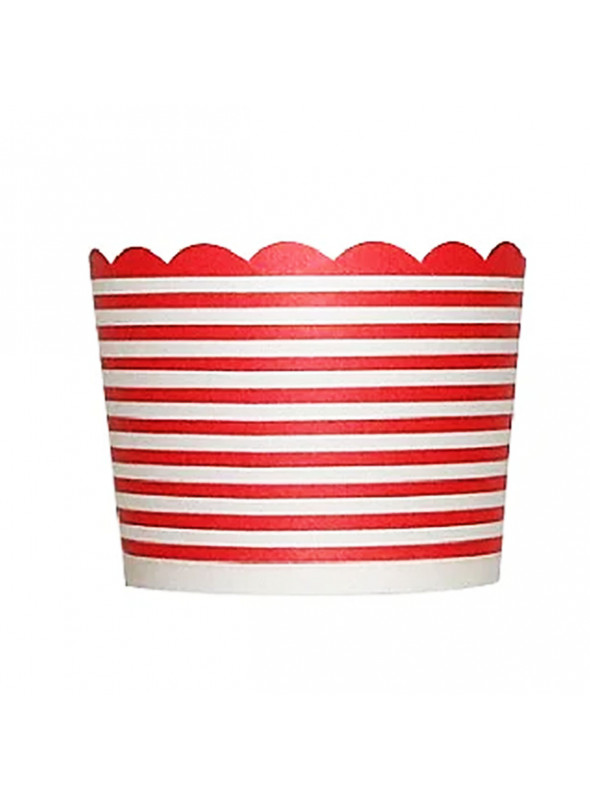 Forminhas para Cupcake de Papel Vermelha Listrado 20 Unidades