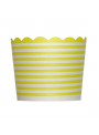 Forminhas para Cupcake de Papel Amarelo Listrado 20 Unidades