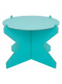 Boleira Desmontável Reutilizável Redonda Azul Acqua 26cm Mesa Festa