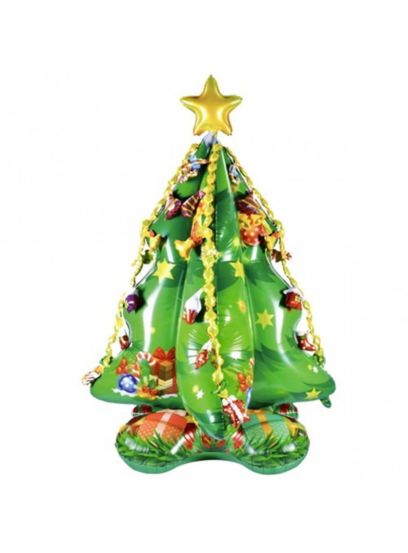 Balão Metalizado Árvore De Natal 105x145cm Partiu Festa