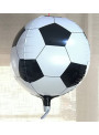 Balão Metalizado Bola de Futebol 4D Globo 24 Polegadas 63cm Importado