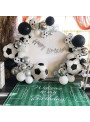 Balão Metalizado Bola de Futebol 4D Globo 24 Polegadas 63cm Importado