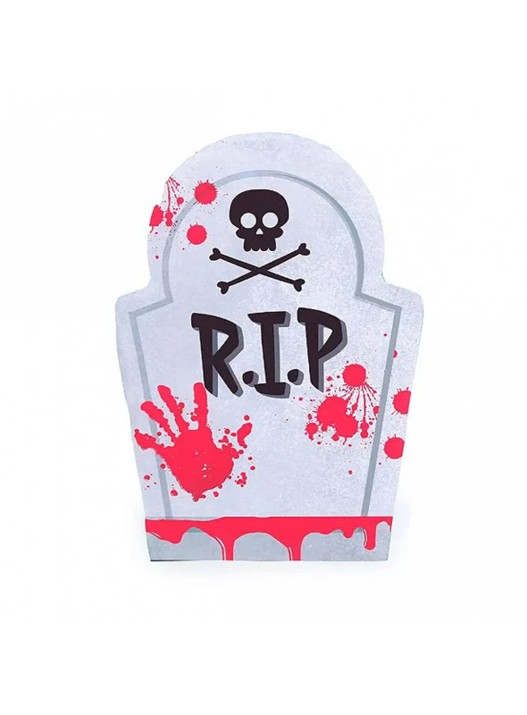 Guardanapo de Papel Lápide com Sangue Halloween Folha Dupla 20 Unidades