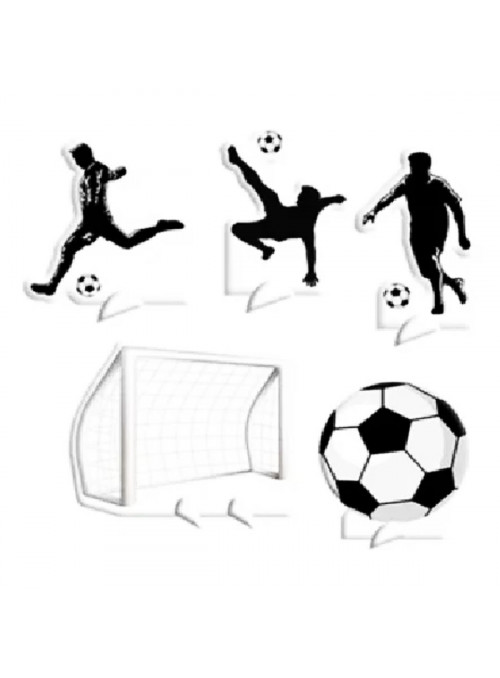Decoração de Mesa Festa Futebol Enfeite de Mesa 5 Unidades
