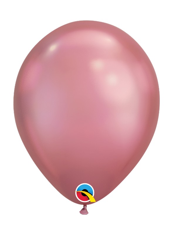 Balões de Látex Rosa Chrome - 5 unidades