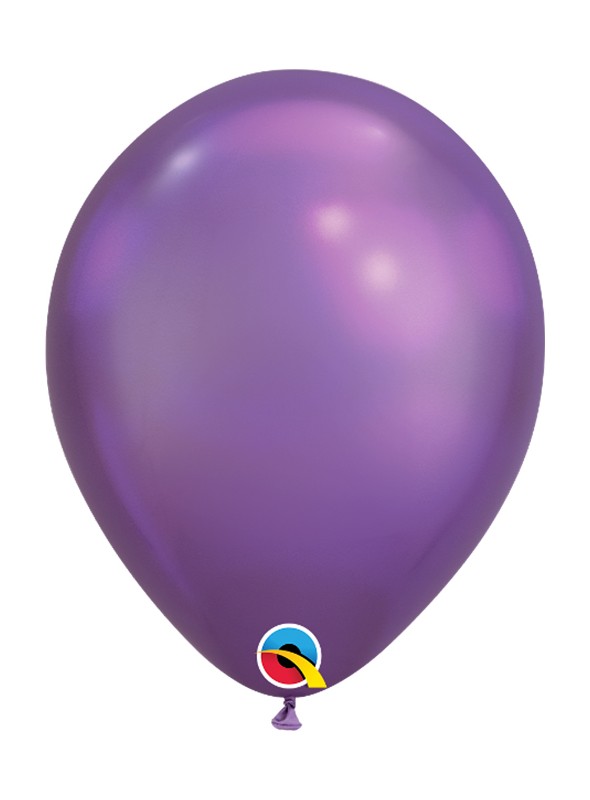 Balões de Látex Roxo Chrome - 5 unidades