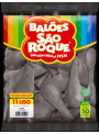 Balão de Látex Cinza 11 Polegadas 28cm 50 Unidades São Roque