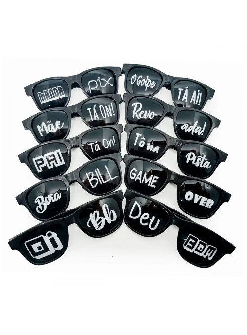 Óculos Personalizado Divertido Personalizado Como Quiser