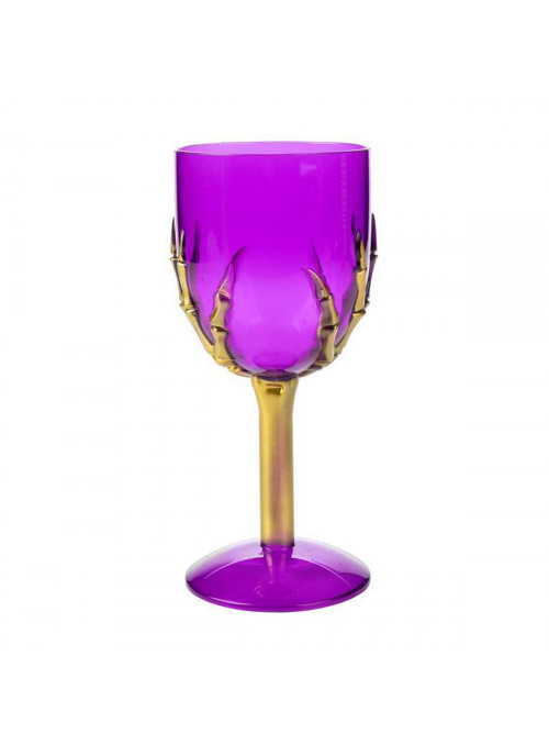 Taça de Drink Decorada Mão Esqueleto Halloween Diversas Cores 1 Unidade