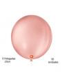 Balão de Látex Redondo Rose 9 Polegadas 23cm 50 Unidades São Roque