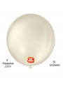 Balão de Látex Redondo Areia 9 Polegadas 23cm 50 Unidades São Roque