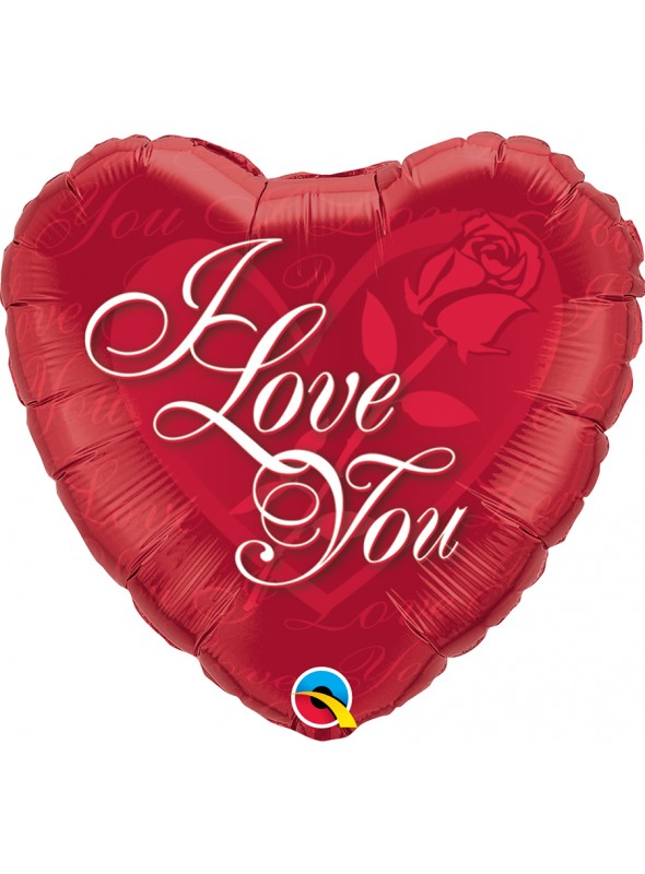 Balão Metalizado Coração I Love You – 1 unidade