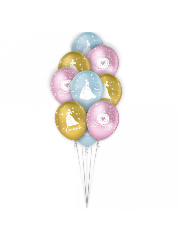 Balão de Látex Festa Princesa Cinderela12 Polegadas 30cm 10 Unidades